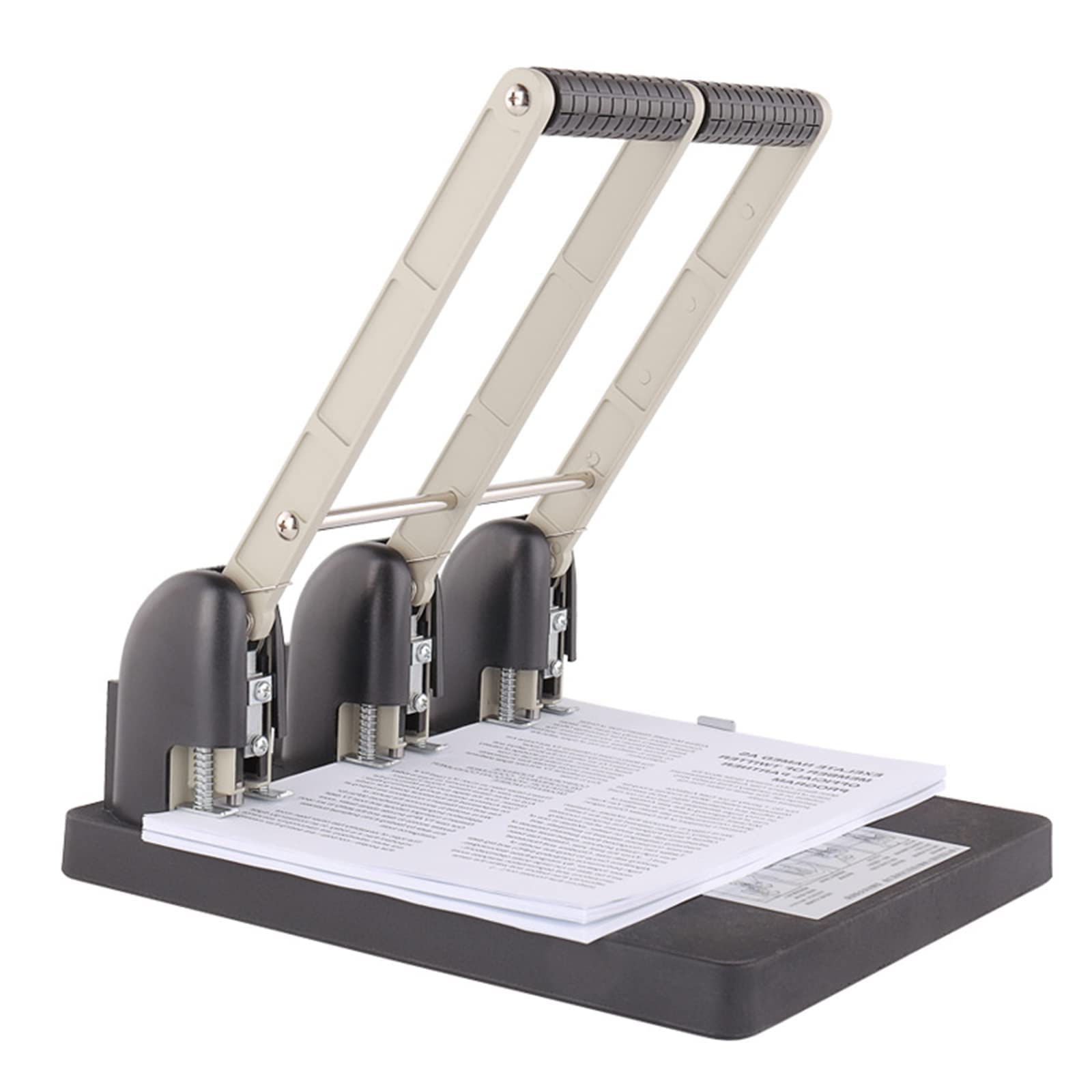 Perforatrice a 3 fori per impieghi gravosi, capacità di 150 fogli, perforatrice da tavolo a 3 anelli, forniture per ufficio a casa, accessori da scrivania portatili, capacità di perforazione di 150