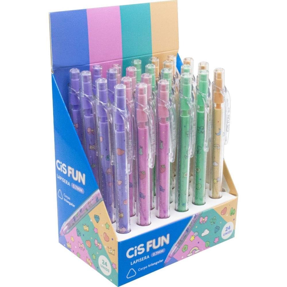 Lapiseira 0 7Mm Cis Fun 4 Cores Dp Com 24 109562 | Amazon.com.br