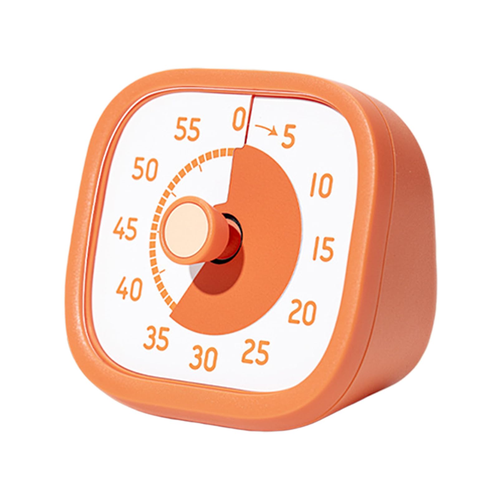 Buxuaaaa Orange1 Accuracy Visual Timer For Kitchen Baking And Classroom Time Management Abs Cooking Clock Whirling Knob Clock