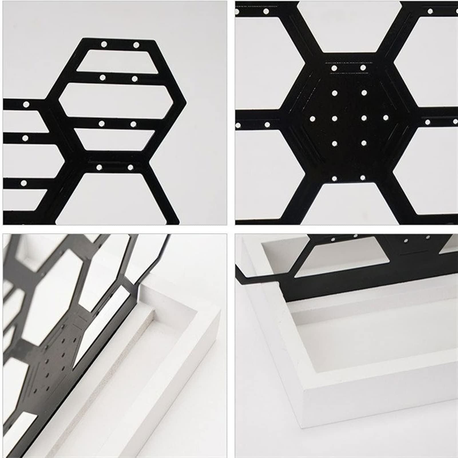 Schmuckständer, Ohrringhalter, Organizer, Wabenform, Desktop-Ohrring-Organizer, Schmuckständer, Bienenstock-Schmuckständer für Ohrstecker, Schmuck-Organizer-Halter (Farbe: Schwarz)