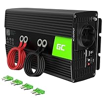 Green Cell 1000W, 2000W 12V 220V, 230V Onda Pura Inverter Invertitore di Tensione Fotovoltaico DC AC per Camper Auto Convertitore di Potenza, Trasformatore sinusoidale Pura Porta USB per Batteria Auto