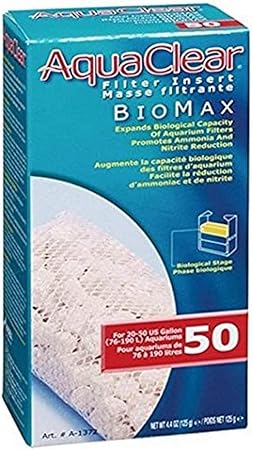 Amazon.com : AquaClear 50 Biomax, Replacement Filter Media for
