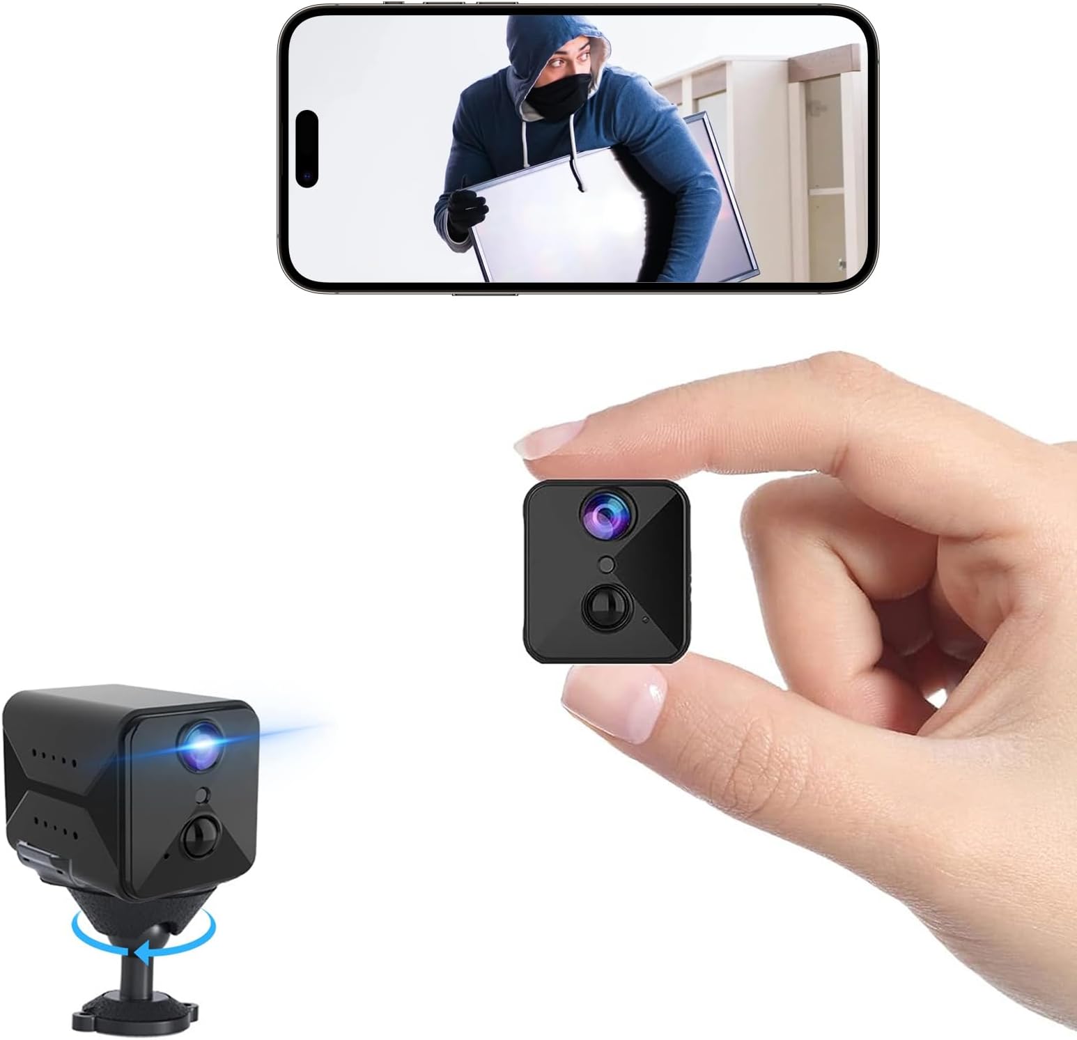 KDNRH Hidden Spy Camera Detector, 1080P Portable Camera No