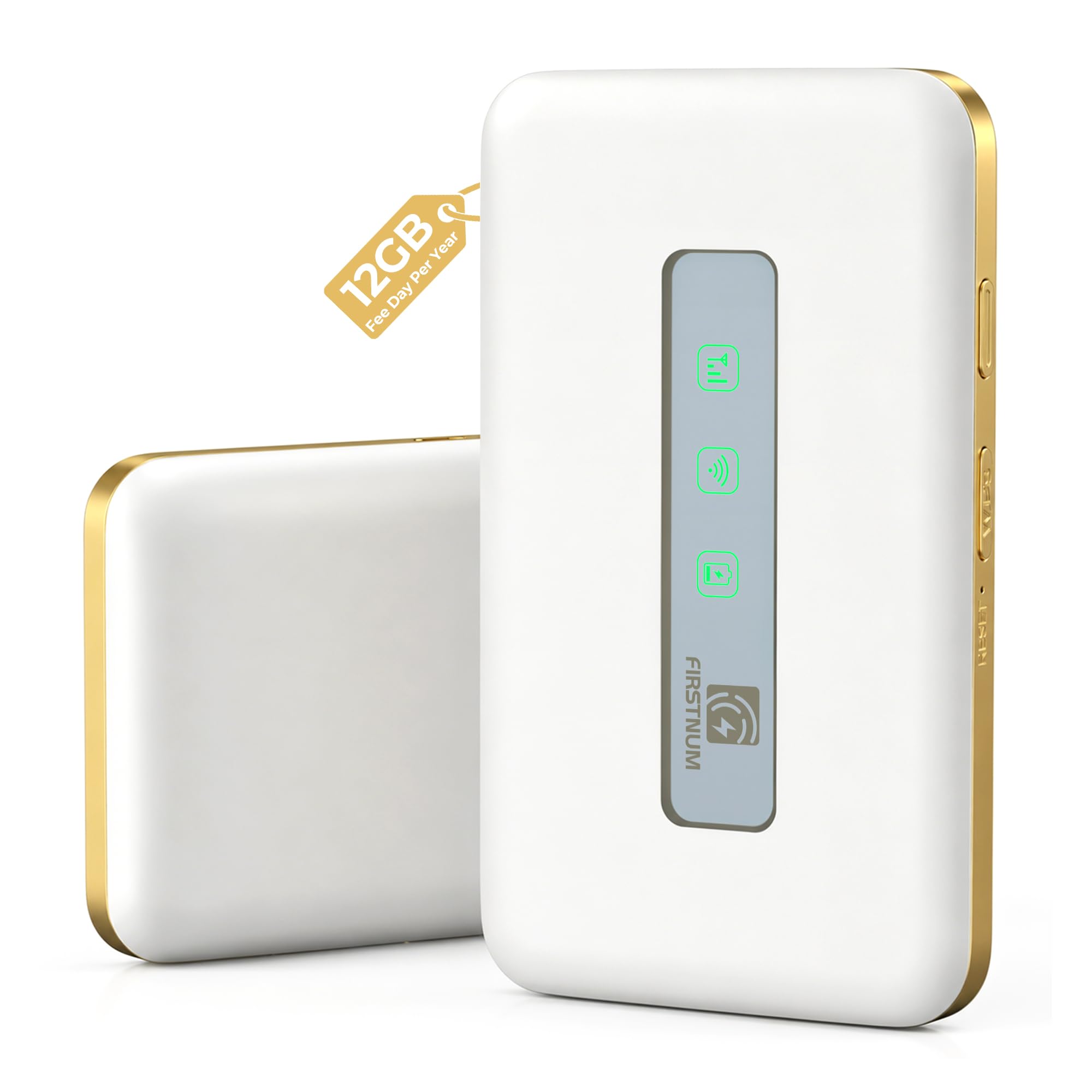M5 4G LTE Mobiler Hotspot,Tragbares WLAN für Unterwegs Ohne Vertrag und SIM-Karte,Pocket-WLAN-Gerät für Wohnmobile und den Einsatz im Freien mit 1 Gb Kostenlosem Datenvolumen Pro Monat