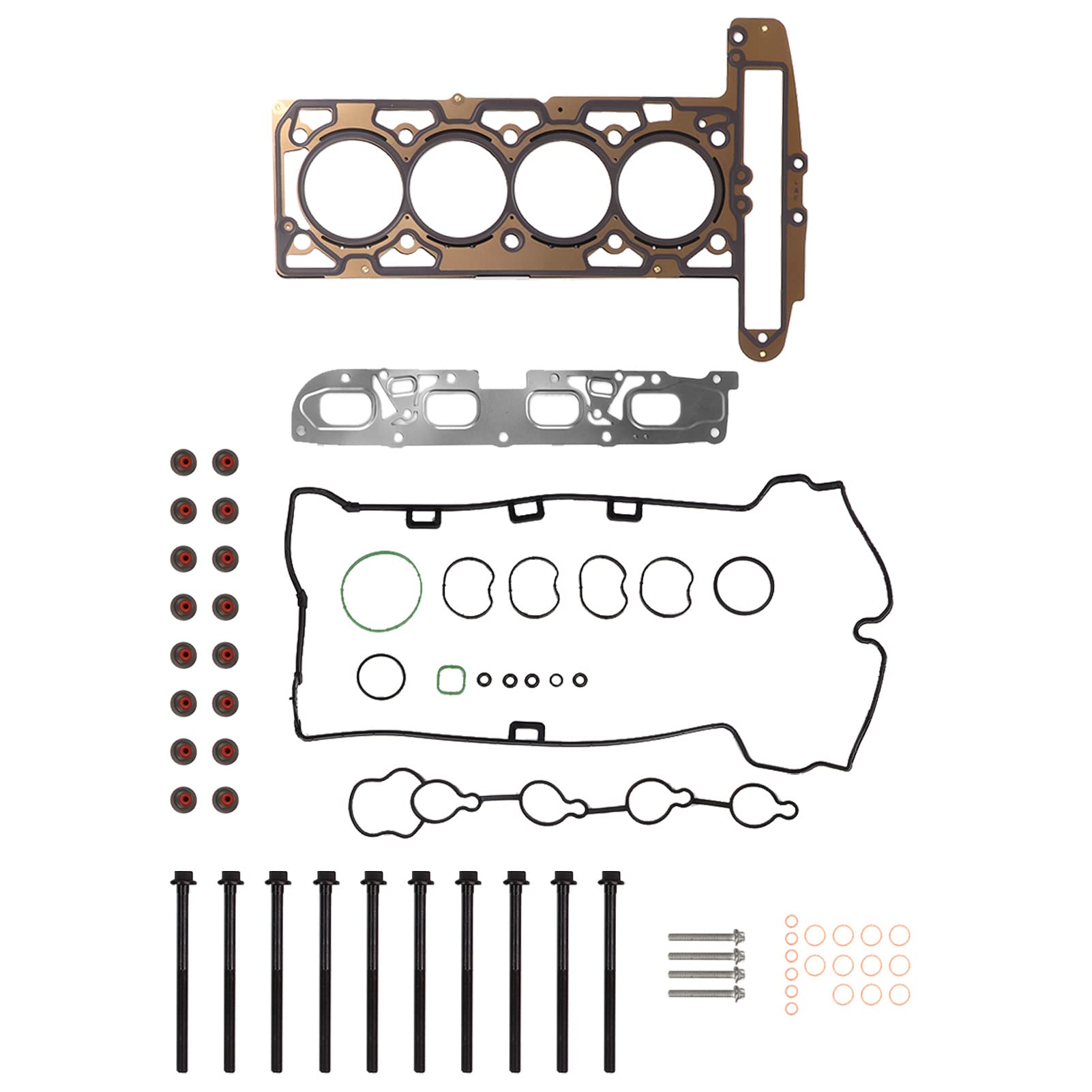 de Motor 64 Uds. Kit de Pernos de Junta de Culata de Motor Ma 9761246760 Reemplazo para Verano 2.4L