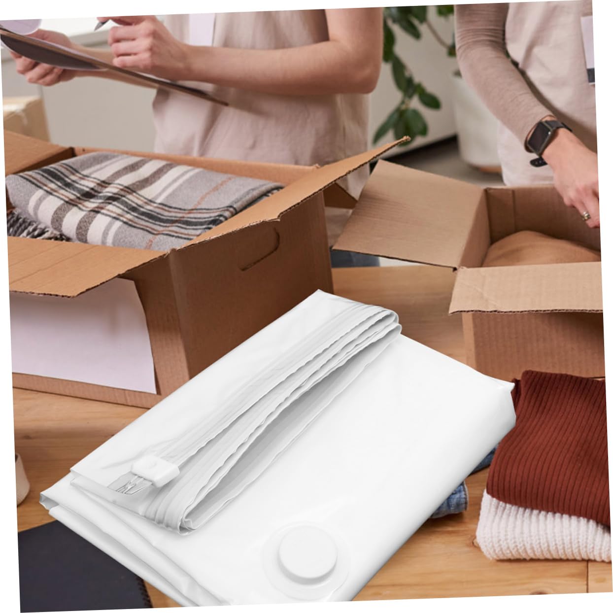 2piezas Bolsas Para Colchones Al Vacío Reutilizables Selladas Al Vacío Almacenamiento