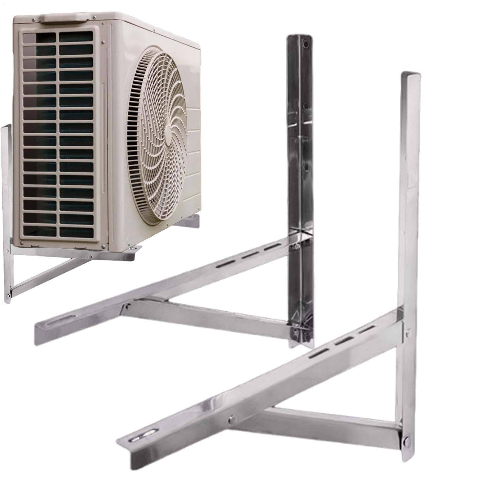 Soporte para aire acondicionado Soporte de Pared Plegable de Acero | Soporte de pared para unidad exterior de mini split Para Unidad Exterior de Sistemas Split Sin