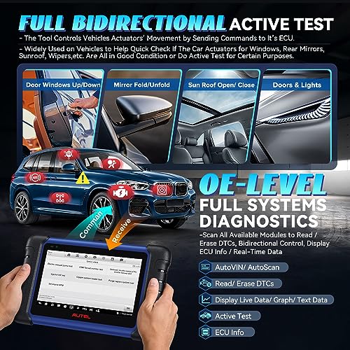 Autel MaxiIM IM508S 2024 Level-up of IM508 Key Fob Programming Tool w/ XP200, 11 OS, 4G+64G, 2.4&5G, 3000+ Bidirectional Active Tests, 40+ Resets All-System Diagnosis Same IMMO as IM508S PRO AutoAuth