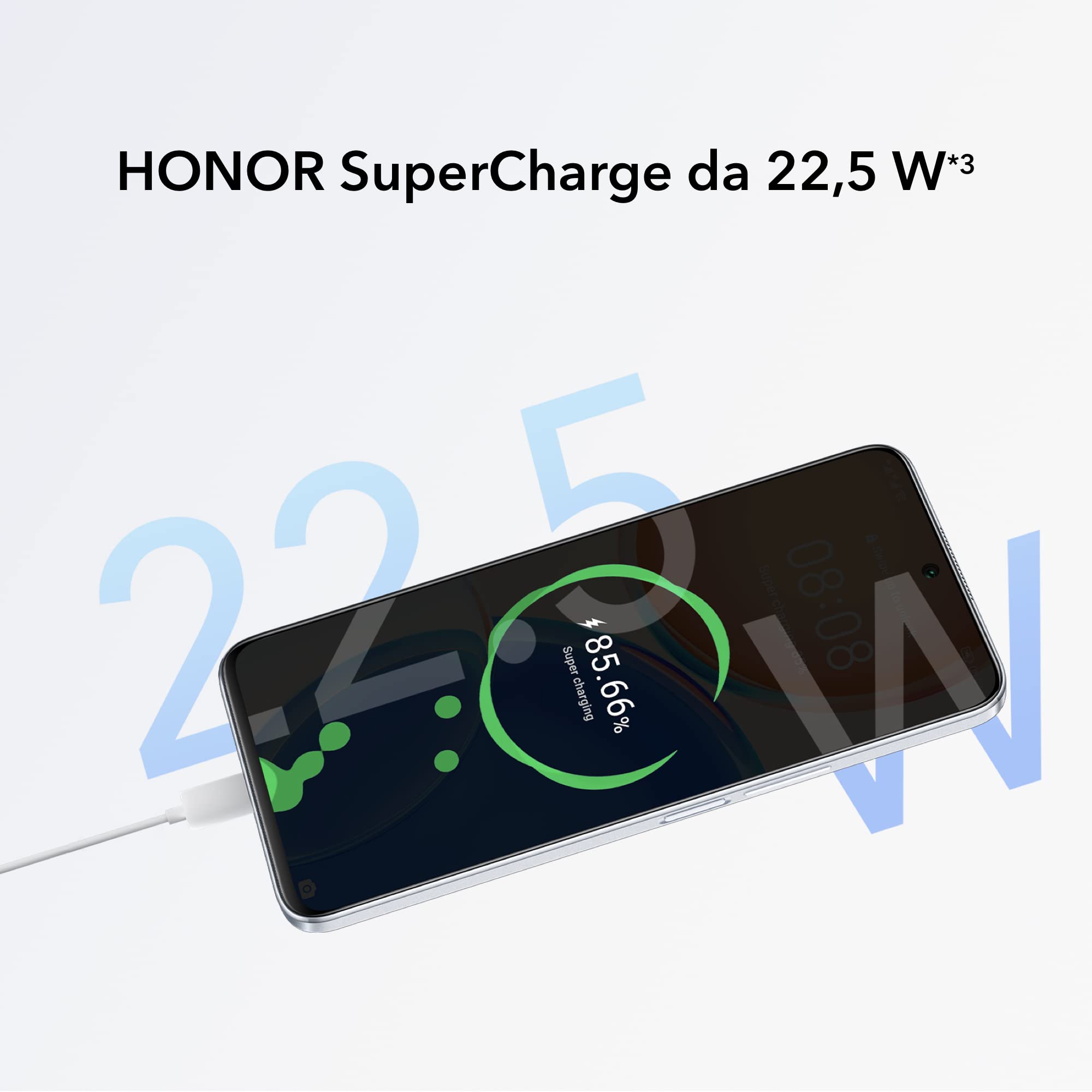 HONOR X8 Smartphone, 6+128GB Cellulari, Display LCD 6.7'' a 90Hz, Fotocamera Professionale da 64MP, Batteria da 4000mAh, Ricarica Rapida, NFC Dual SIM Card, GMS