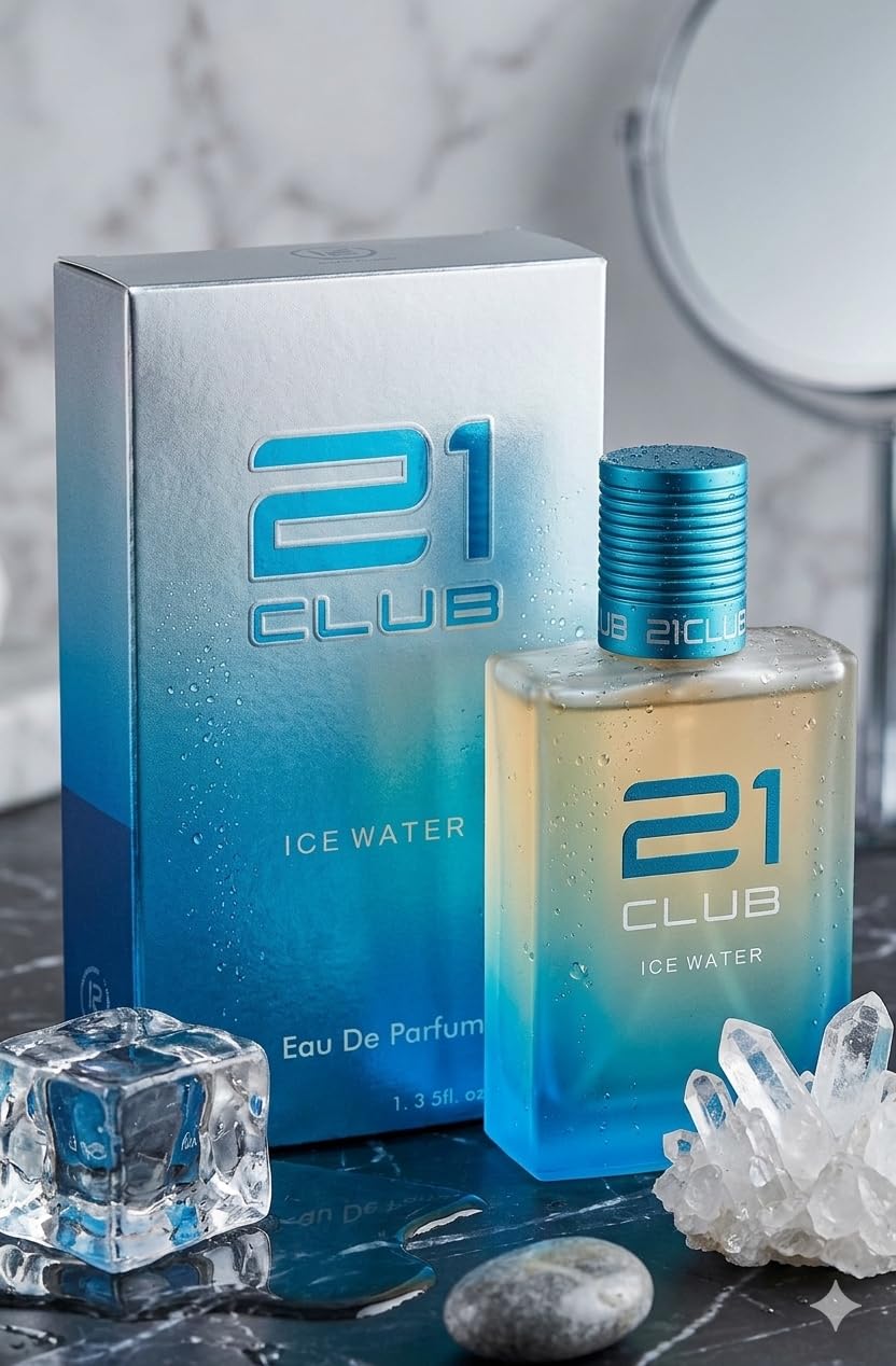 21 Club Ice Water Eau De Parfum, Fresh Aquatic Fragrance, 40 ml-image-14