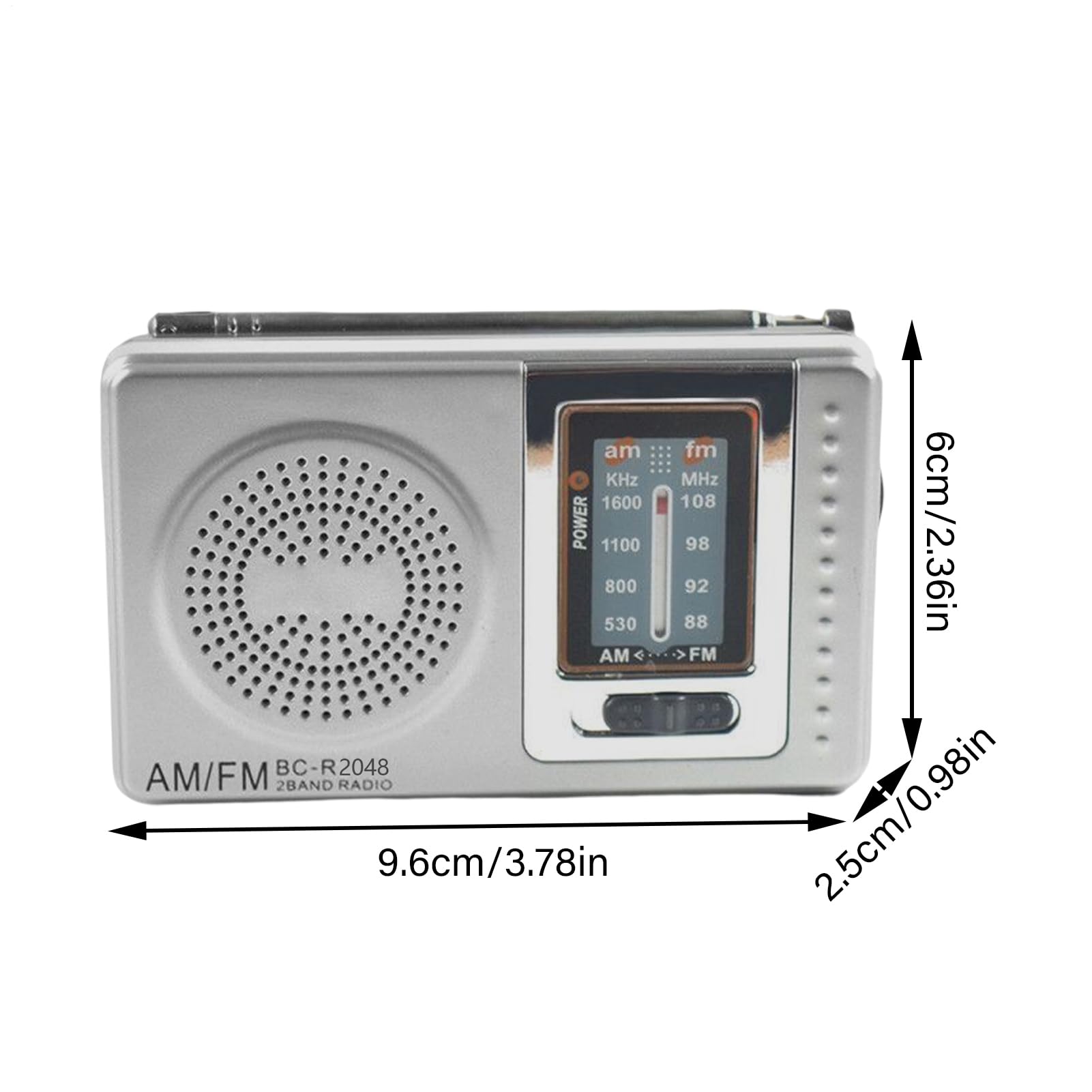 Adsfvs Radios portátiles Am FM,Radio de transistores Am FM con Pilas - Radios de transistores Am FM con Conector para Auriculares con Altavoz, Regalos Ideales para Padres, Ancianos y parientes — view 4