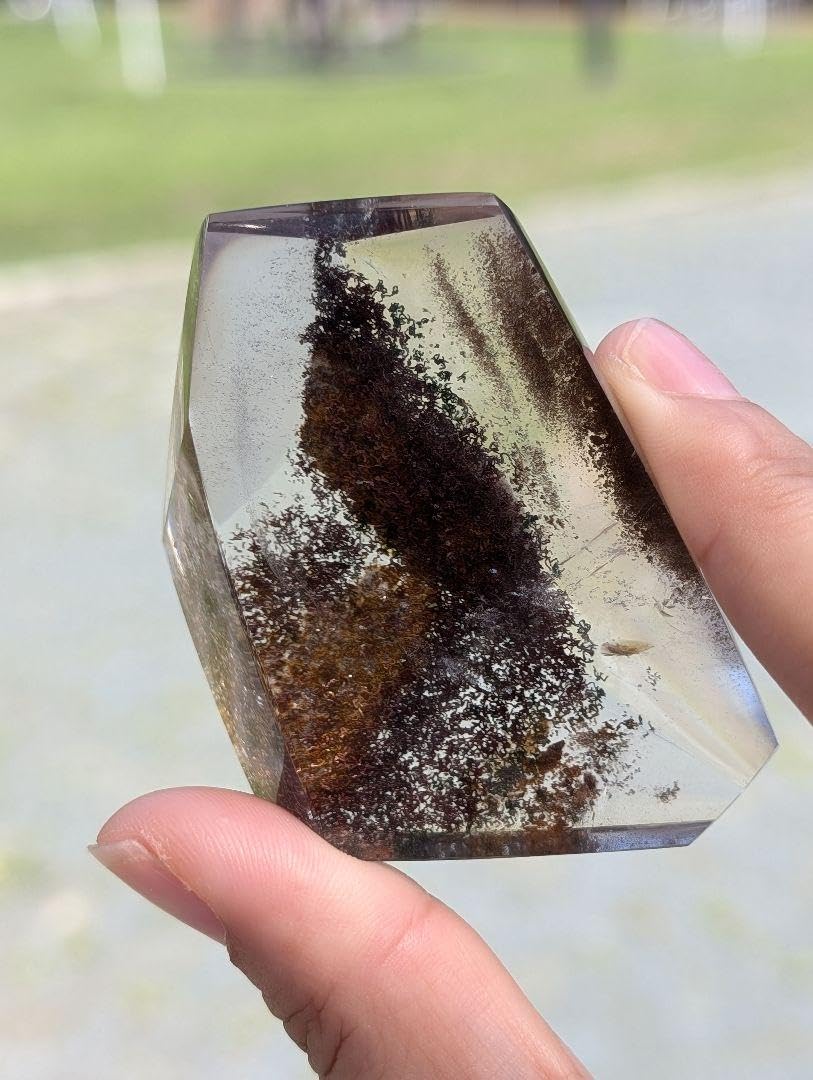 Amazon.co.jp: 117g ガーデンクォーツ ポイント 多面体YY28 : おもちゃ