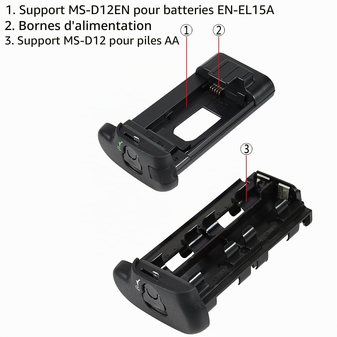 DSTE MB-D18 Vertical Batterie Grip pour Nikon Digital SLR Camera D850