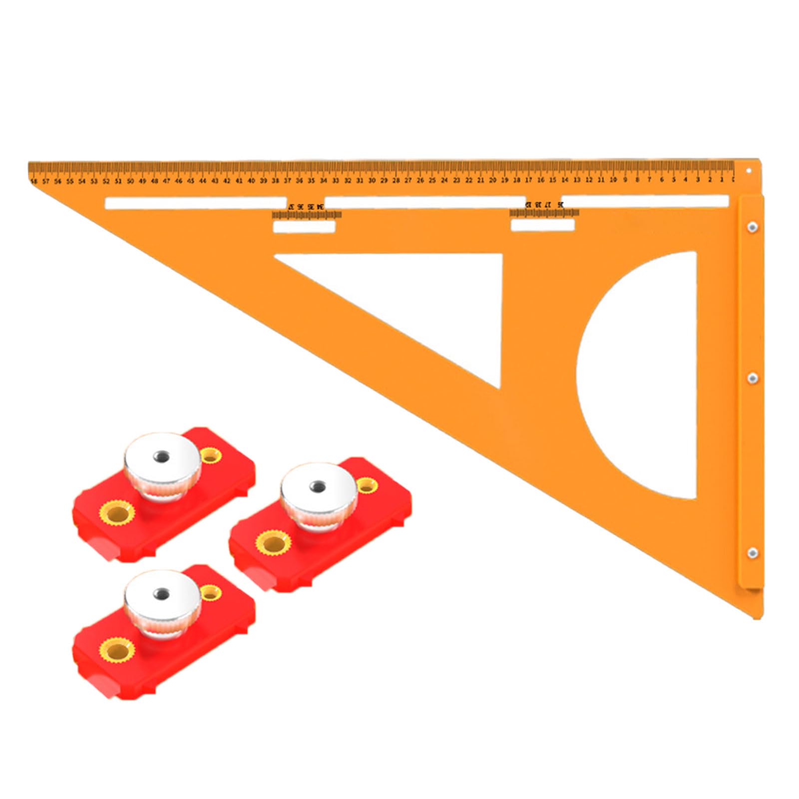 Hdoytxxm D Multi-Function Insulate Measuring Tool For Carpentry, Construction An Craft Applications Ergonomic Insulate Triangle Scale Tool