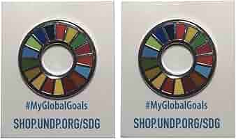 SDGs ピンバッジ　17色フルセット　限定ポストカード　冊子付き 09.jpg