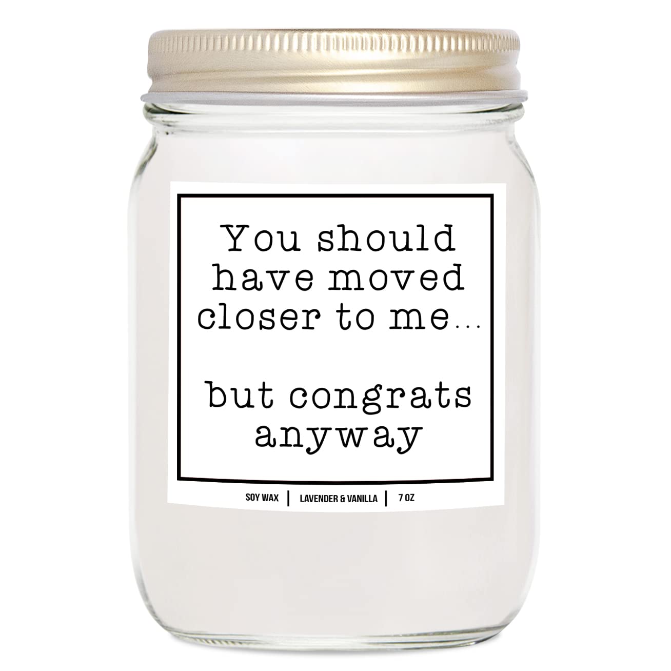 YouNique Designs New Home Candle, 7 Oz, Housewarming Candle, House Warming Presents for New Home, New Homeowner Gifts, All Natural Soy Aromatherapy Candles for Home (Lavender & Vanilla)