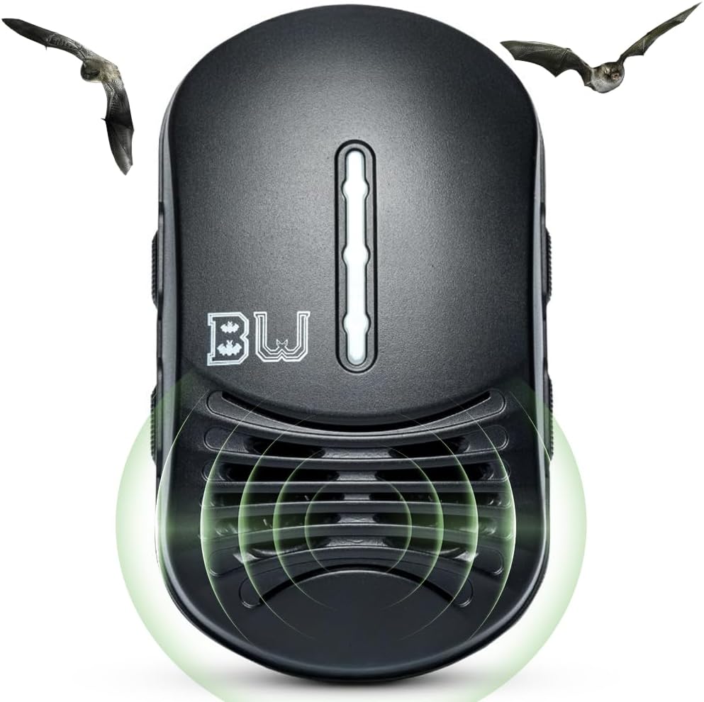 BugWomp-BEU Bat Expulsion Unit – Dynamic Ultrasonic Bat Repellent (Midnight Black Edition)