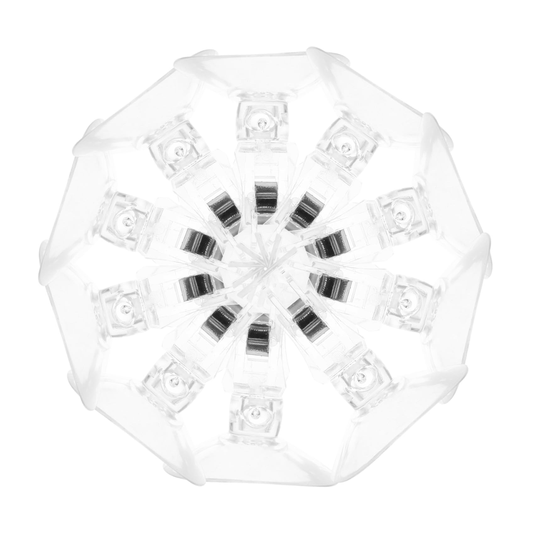 Amosfun 4 Set di Robuste Clip per da Doccia Fermagli per Tende in Plastica con Design Antivento Facili da Usare per Un Bagno Pulito 10 Pezzi*4