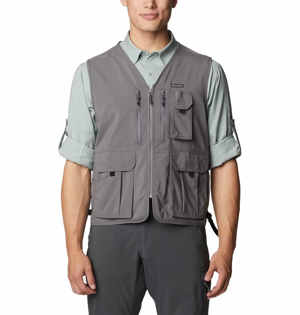 Buy Columbia Men Silver Ridge Utility Vest (AE5185023S_City Grey) at