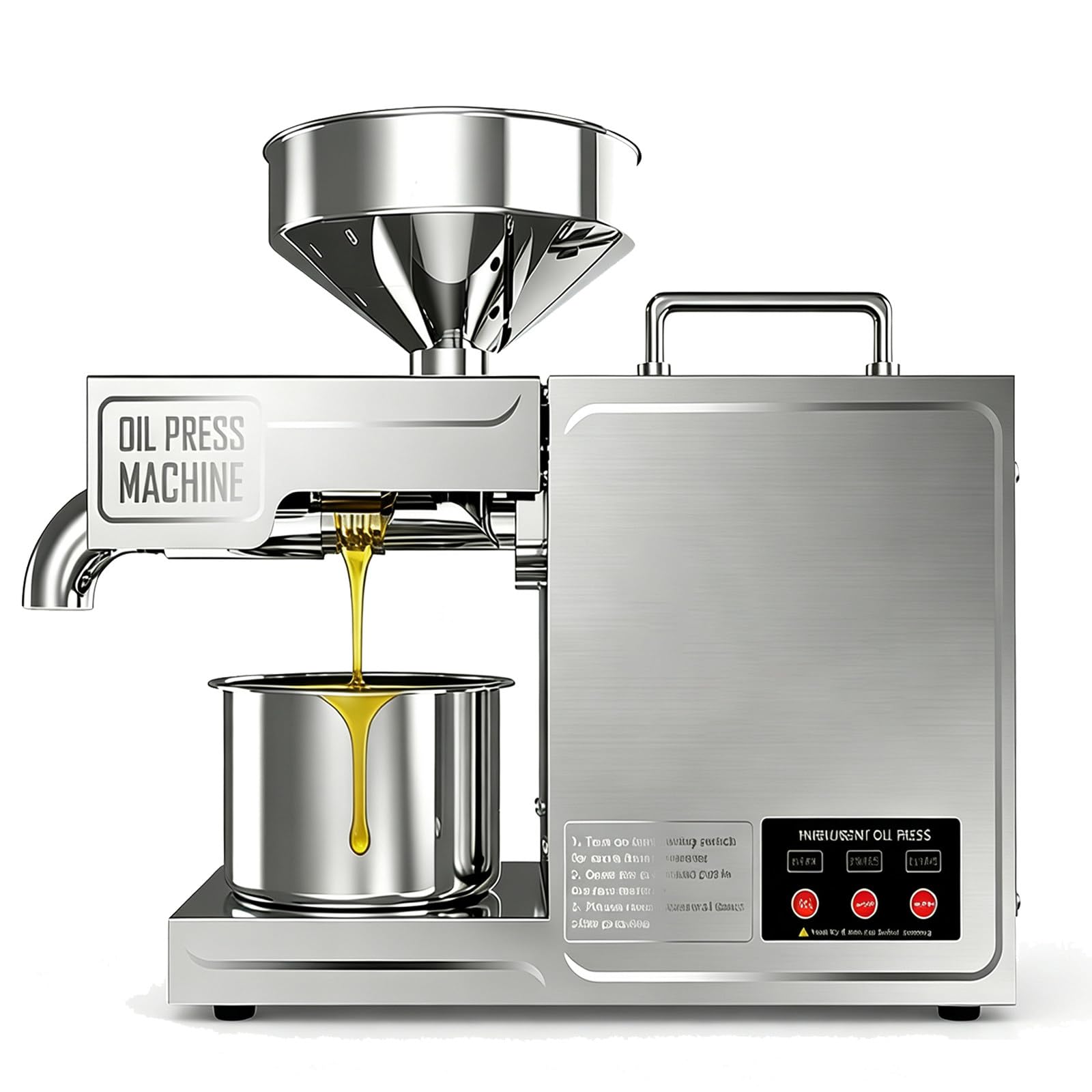 eQianyuan Electric Oil Press 820W Hot Cold Intelligent 110V