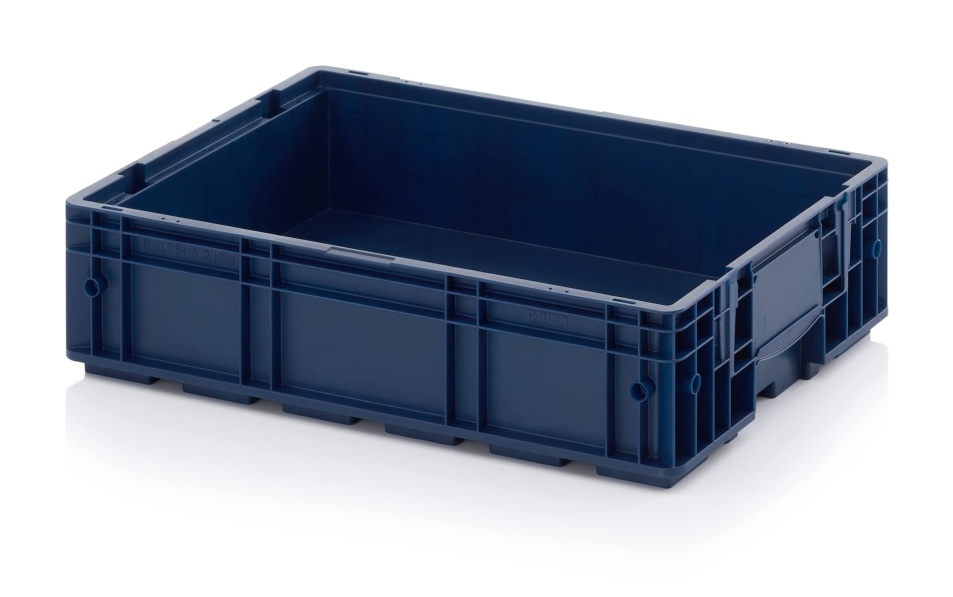 4 contenedores R-KLT 60 x 40 x 14,7 * Portaequipajes de carga pequeña azul 60 x 40 x 15 Eurocontenedor industrial KLT 6415