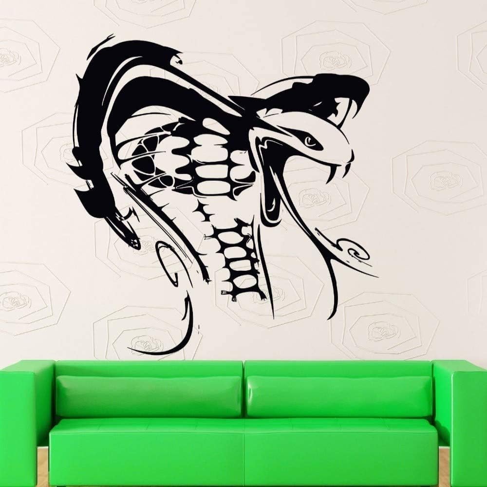 KAIYUANS Removable Vinyl Wall Sticker DIY Vinyl Cobra Wild Animal