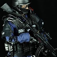 Vista 3 de 12inch Soldier Action Figure Model, 1/6 Scale Realistic Army Military Police Soldier Model Set with Accessories Collection Toys