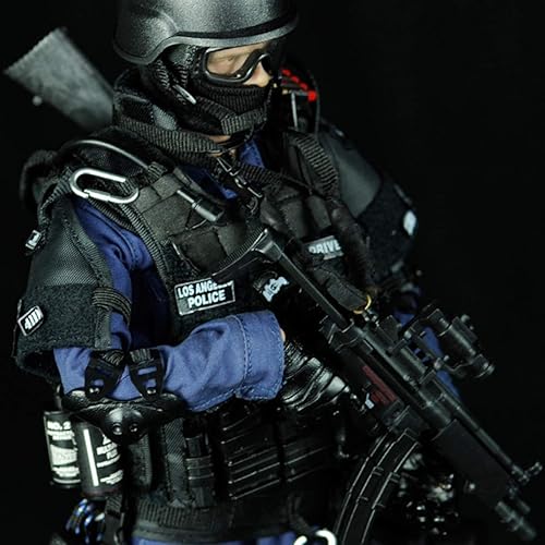 Miniatura 3 de Modelo de figura de acción de soldado de 12 pulgadas, escala 16 realista del ejército militar soldado de la policía con accesorios colección juguetes