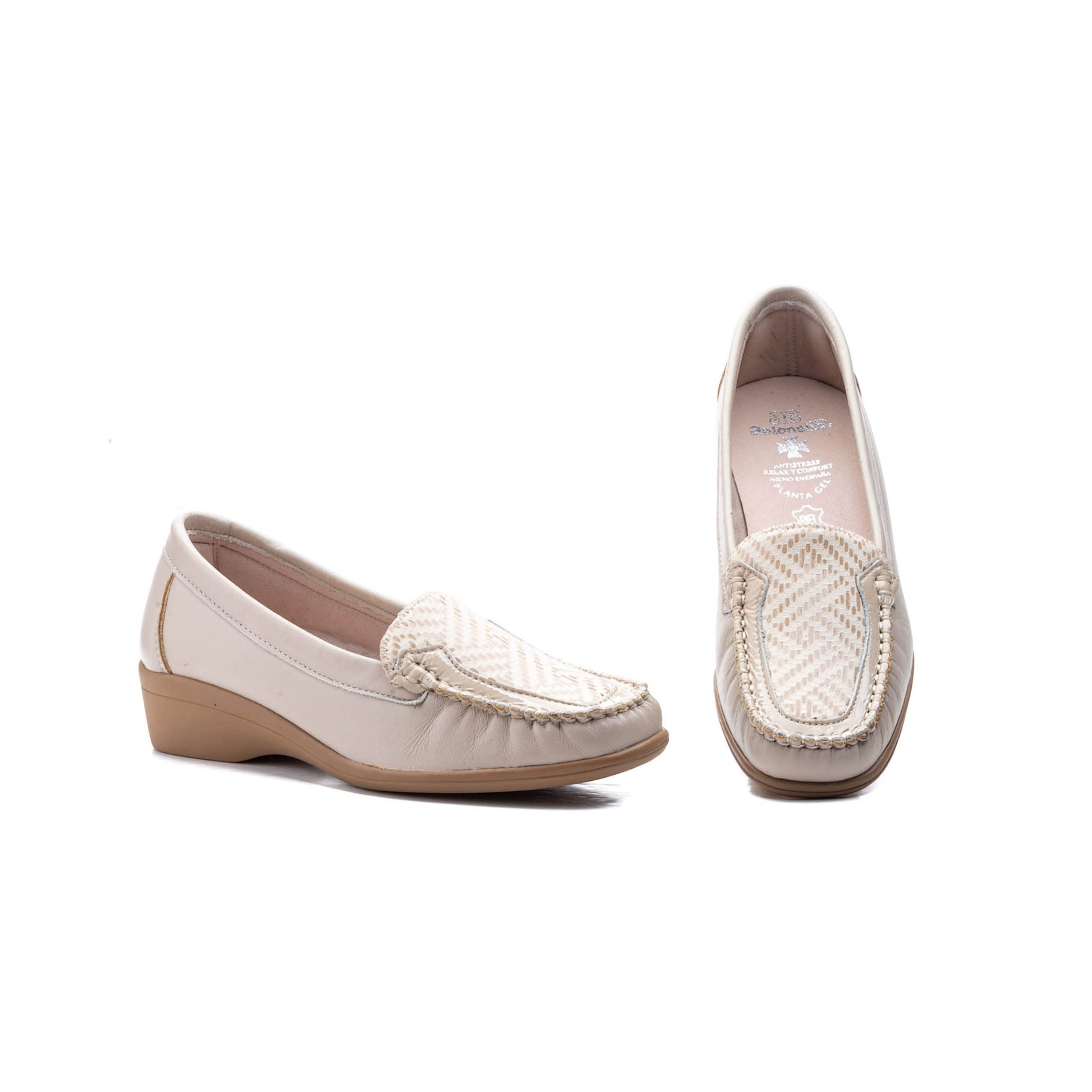 Mocasines para Mujer de Piel cómodos Zapatos clásicos de Vestir y Casual | Zapatillas 24 Horas señora Calzado de Verano e Invierno Tipo Penny en Gamuza