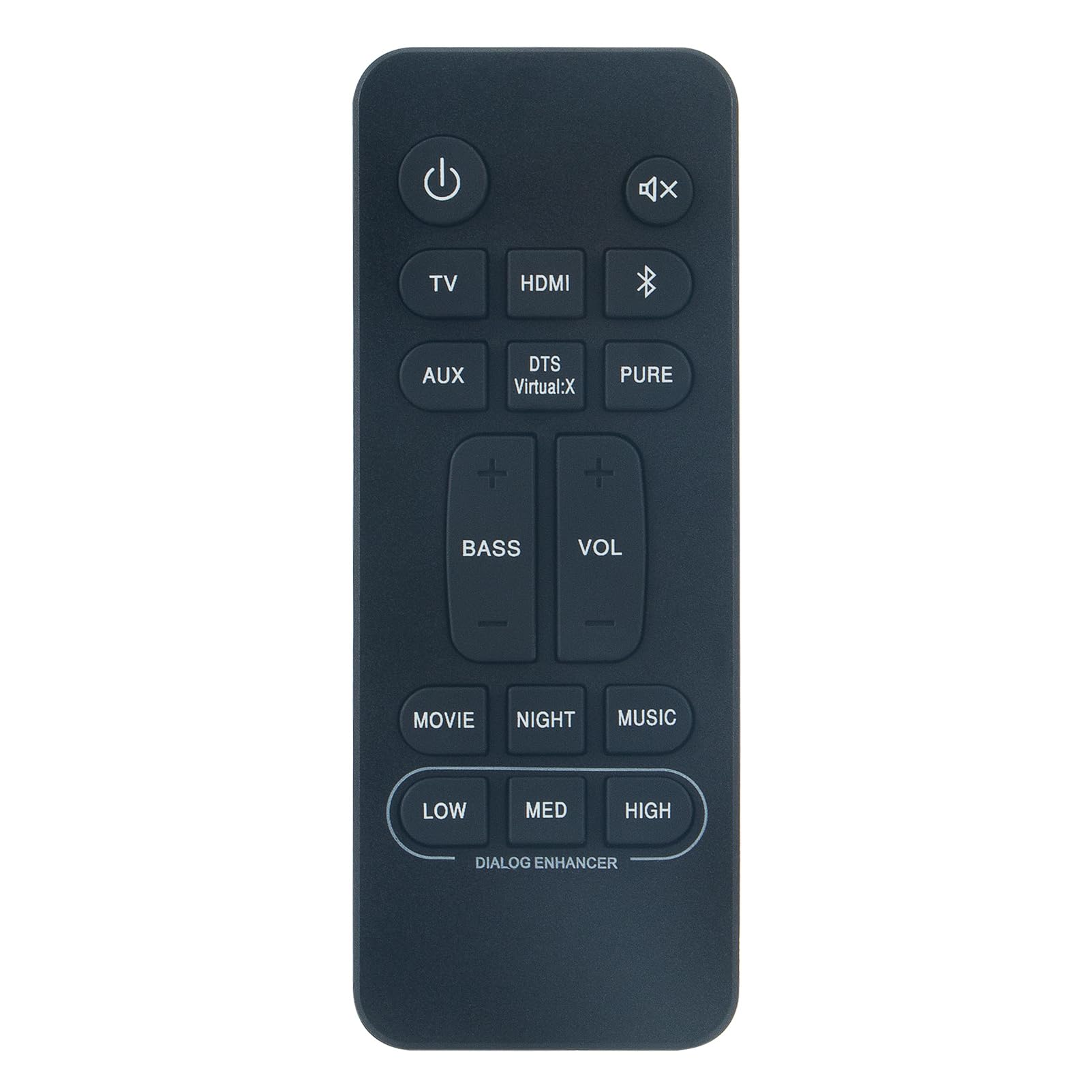 VINABTY RC-1236 RC1236 Replacement Remote Compatible with Denon Soundbar DHT-S216 DHT-S216H DHTS216 DHTS216H RC-1245 RC-1251