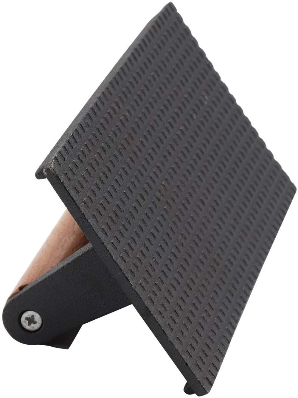 Gusseisen rechteckige Speck-Fleischpresse Grill BBQ Hamburger Steak Gewicht Fleischpresse für Heimküche Schwarz
