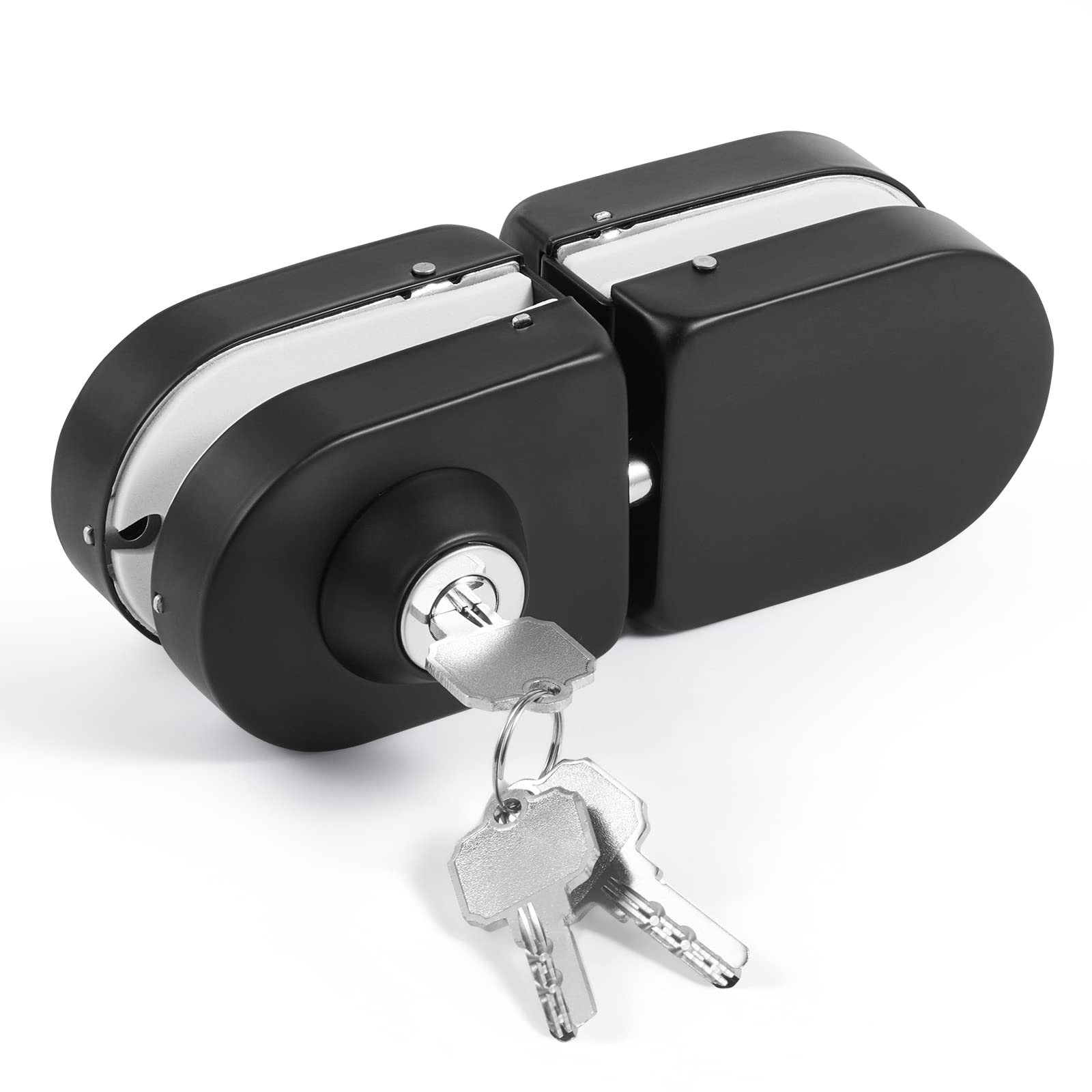Ranbo Frameless Double-Sided Glass Door Lock, No-Drill, 304 Stainless Steel, Suitable for 10mm-12mm Thick Glass Doors - Image 4