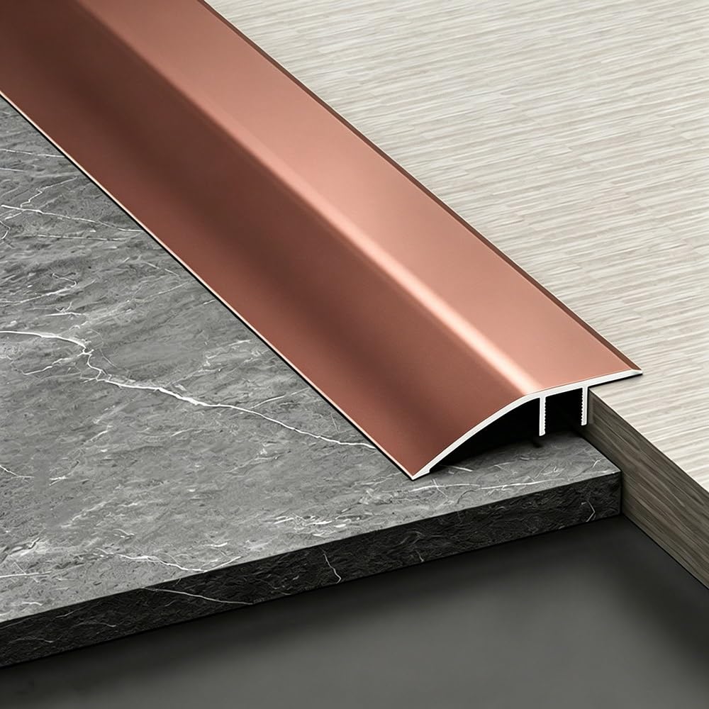 Listwa przejściowa podłogowa Metalowy próg drzwi do wykładziny podłogowej Listwa przejściowa do płytek podjazdowych z laminatu(Red,150cm(60in))