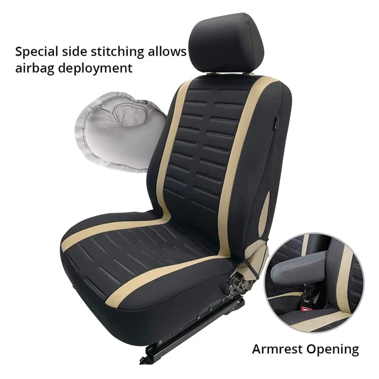 Genérico Cubreasientos Protector Asiento Fundas Protectoras para Asientos De Furgoneta para Citroen 2+1