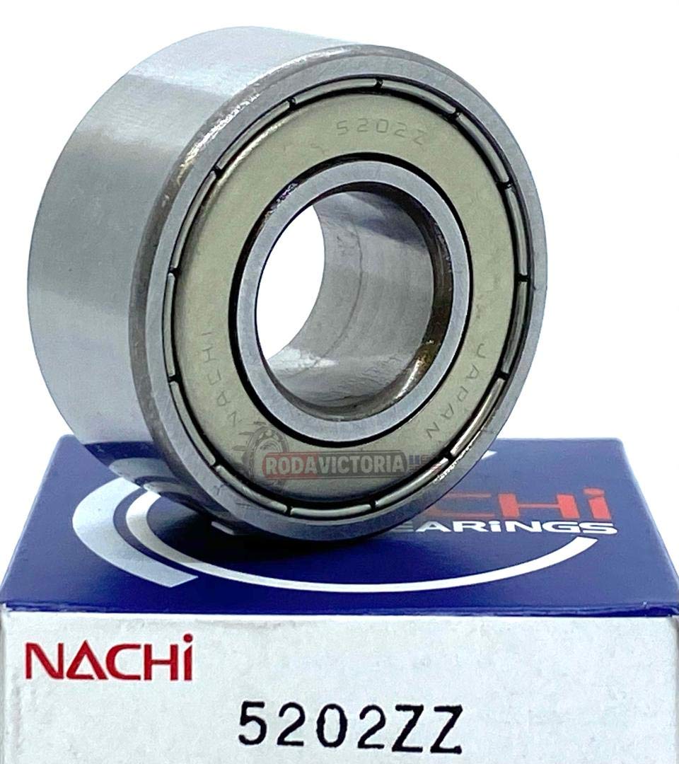 5202 ZZ C3 Nachi Japan 2 Rows Angular Contact Bearing 15x35x15.9