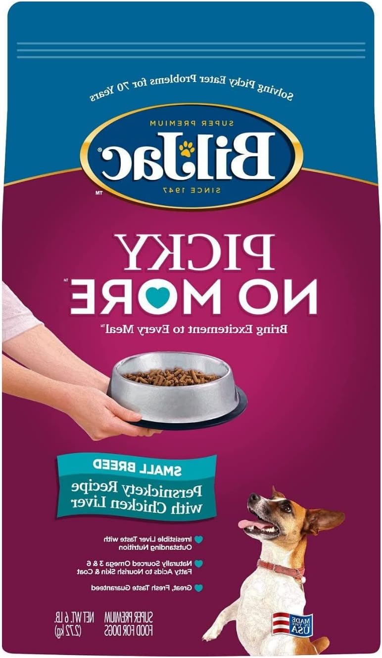 Bil-Jac Picky No More Small Breed Chicken Liver Dry Dog Food 6 Pounds