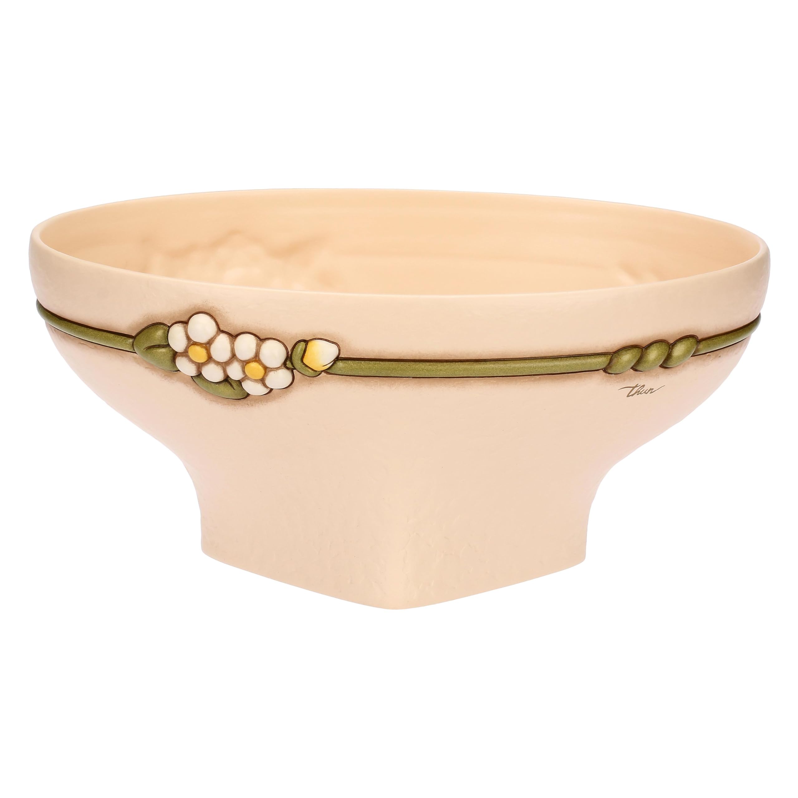 THUN - Centrotavola - ceramica - Collezione Country Bloom - 38 x 24,7 x 17,1 cm