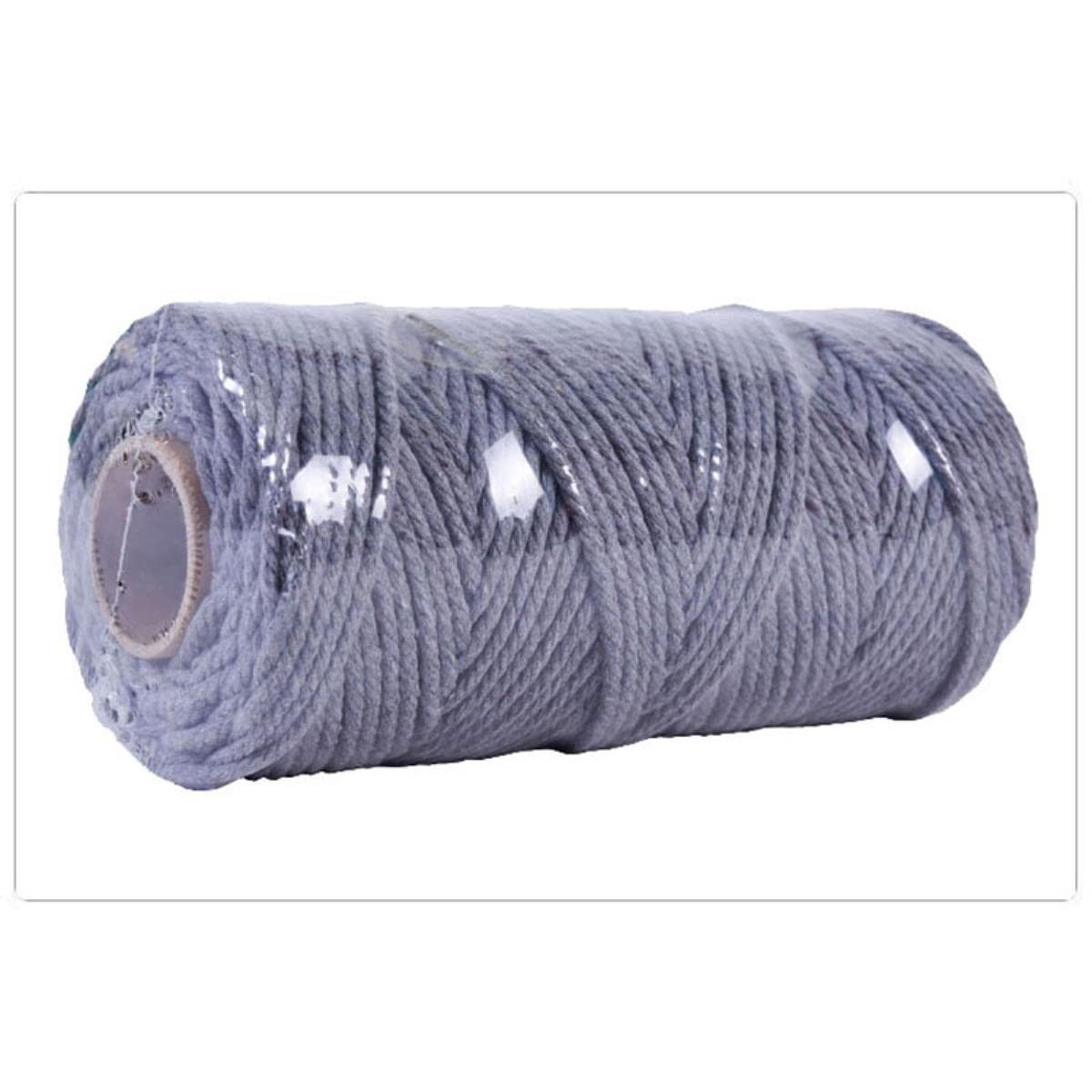 4mm 100m 100% corda di cotone artigianato macrame stringa fai da te fatto a mano decorativo per la casa fornitura 4mm cordoncino di cotone per appendere a parete mestiere-T9 con pellicola per PC