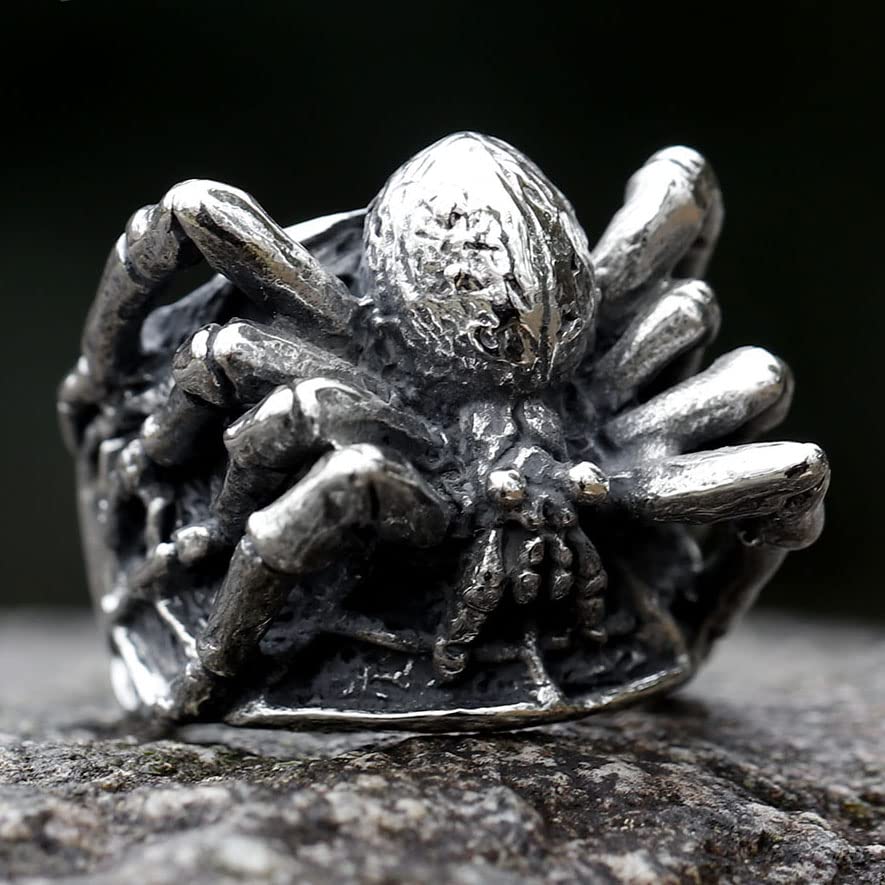 Image of Genuine Stainless Steel Ring for Men Fashion Punk Rock 3D Animal Rings