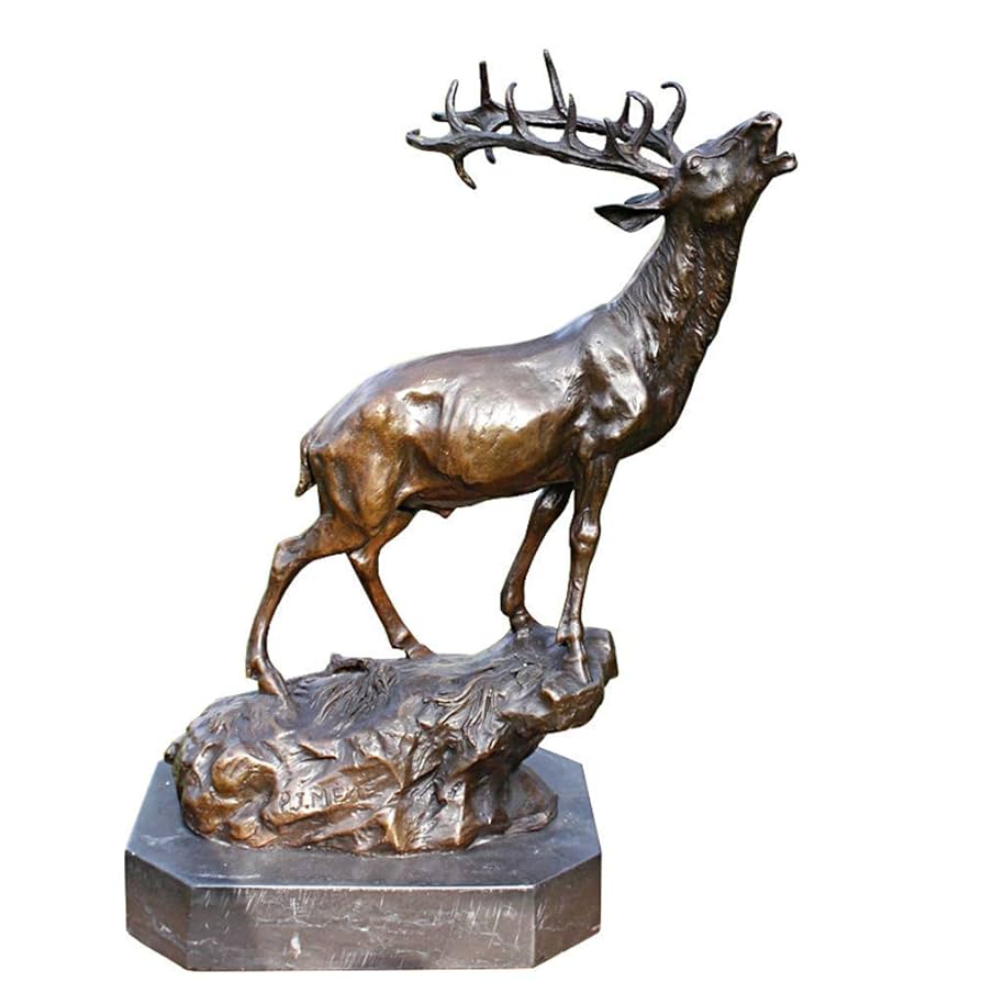 ブロンズ製 鹿の彫刻 、置物 71eqcGluphL._UF894,1000_QL80_.jpg