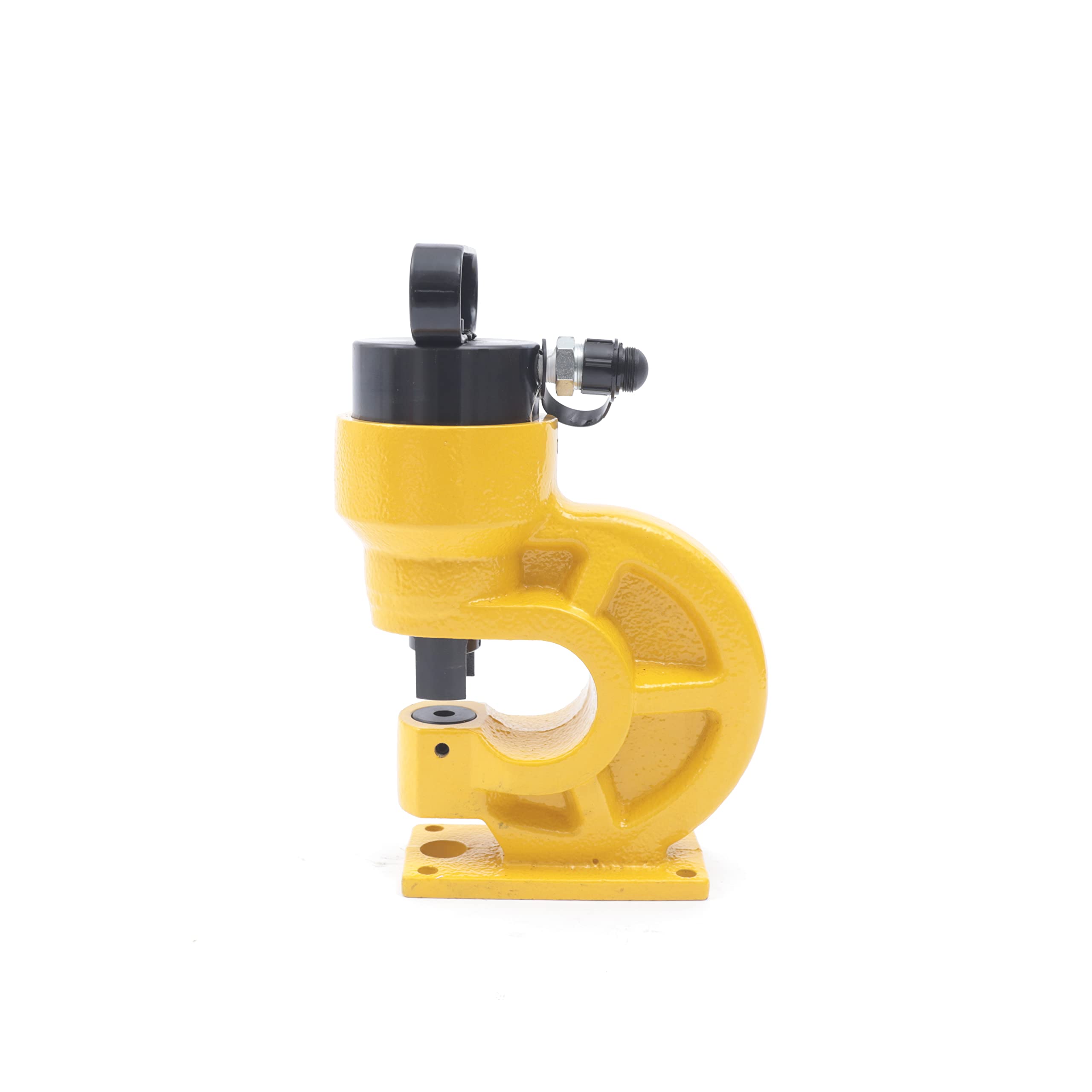 Punzonatrice idraulica CH-60 31T Kit Knockout idraulico con 4 matrici regolabili, perforatrice perforatrice per piastra in ferro, rame, barra in alluminio, acciaio inox (giallo)
