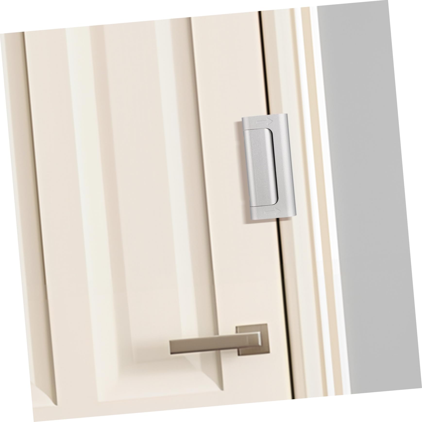 SHINEOFI 2pezzi Serratura Di Rinforzo Per Porta Interna Dispositivi Di Sicurezza Per Porte Serrature Di Sicurezza Per Porta d Ingresso Realizzata in Lega Di Alluminio Facile Da Installare e