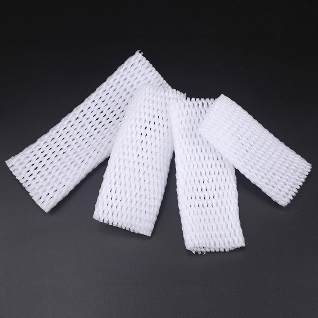 Bolsas de Malla para Frutas, 50 Fundas de Red de Espuma for Proteger contra Golpes, for Transportar Verduras y Frutas. Bolsa de Malla Gruesa.(22X10CM)