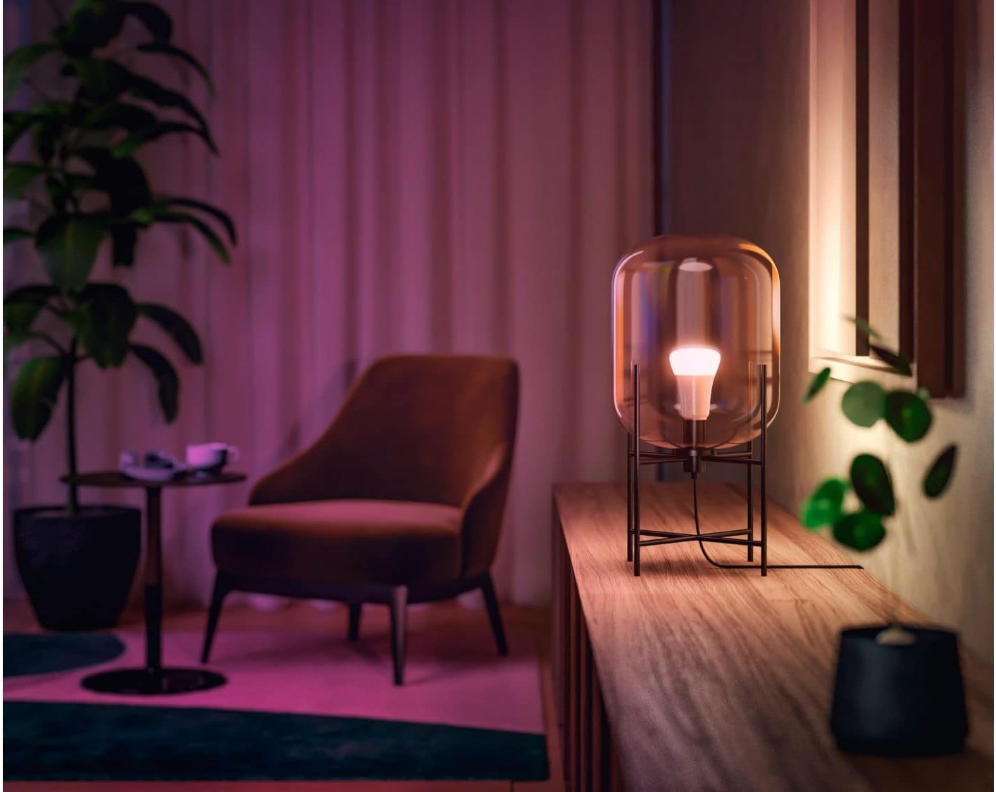 Philips Hue White & Color Ambiance, ampoule LED connectée B22, équivalent 60W, 800 lumen, compatible Bluetooth, pack de 2, fonctionne avec Alexa, Google Assistant et Apple Homekit