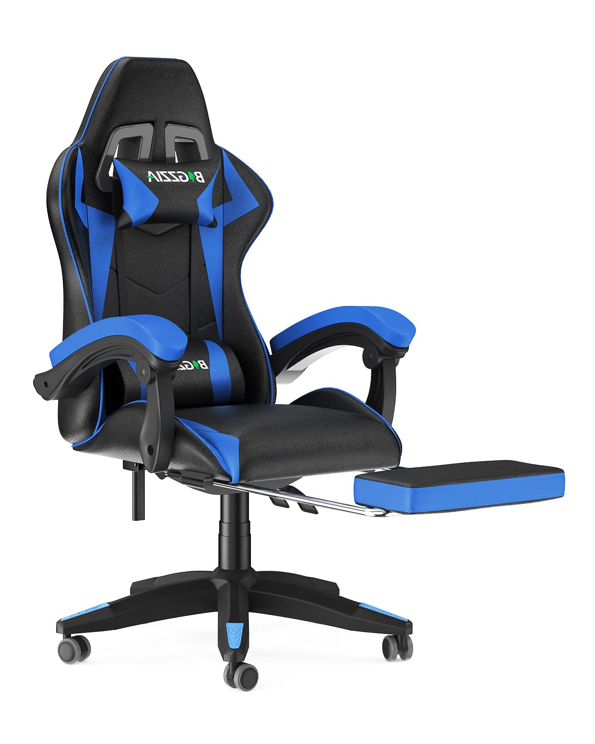 Racingreat Gaming Chair with Footrest, High Back Ergonomic Computer Gamer Chair with Headrest and Lumbar Support, Racing Style Reclining Game Chair