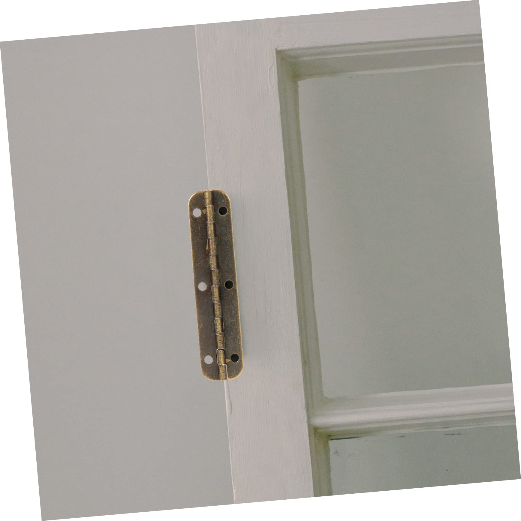 MUCKLILY Long Hinge Set Metal 180 Degree Hinge Heavy Duty for Piano Cabinet Jewelry Box Craft Easy Install