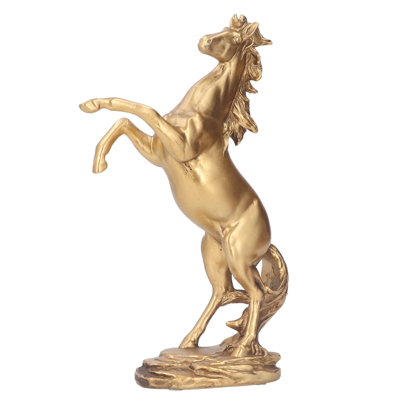 Statue Ancienne Cheval De Guerre En Laiton Et émail - Fait Main - Dimensions ~4,5" X 3,25" - Style Antique