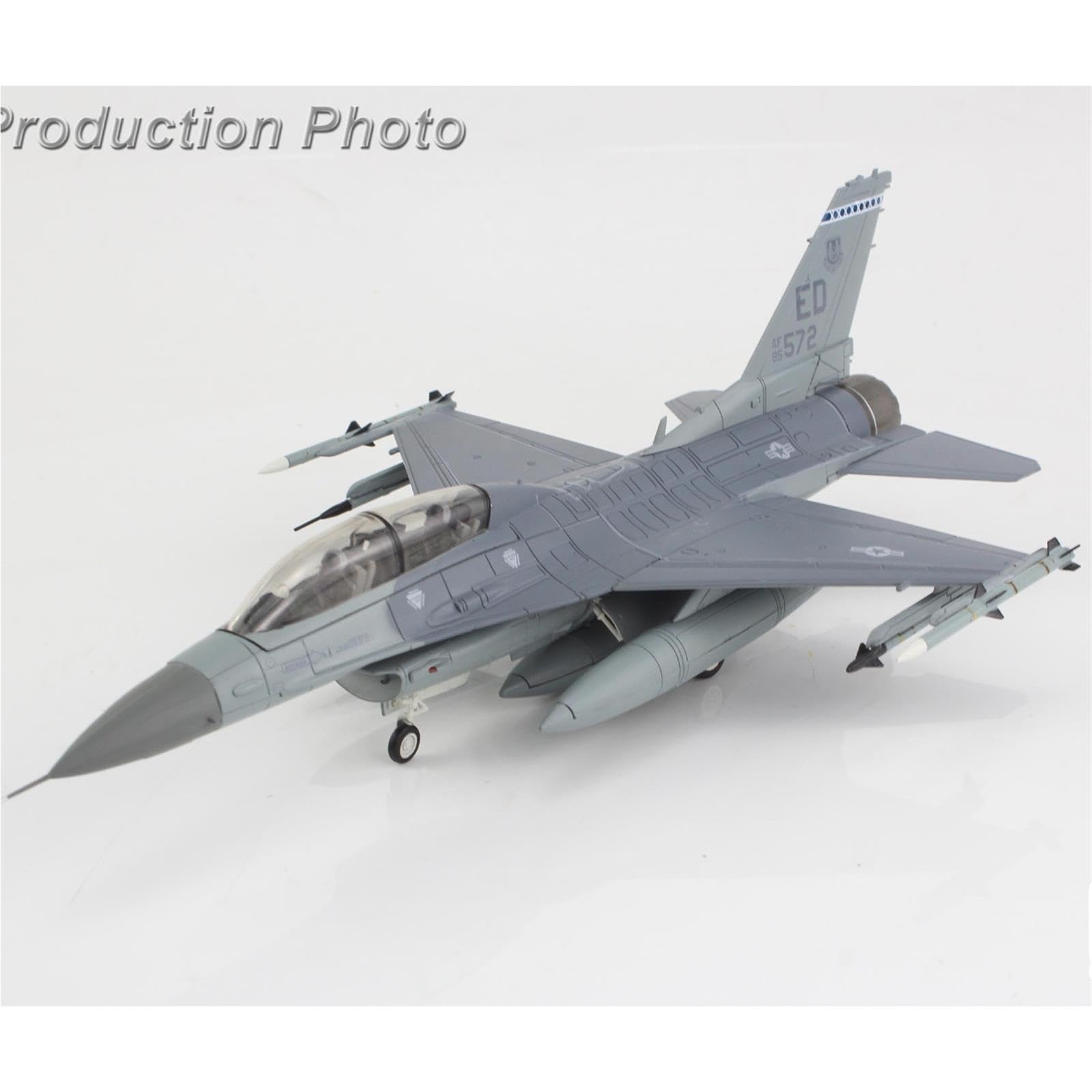aerei a reazione Aereo da caccia F-16D in scala 1:72, 85-1572, Edwards AFB, 2024 regali per piloti