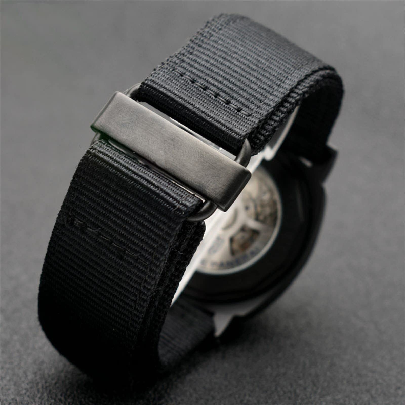 Correa de Reloj de Nailon de 22mm y 24mm para Tudor BR, Cierre de Gancho y Bucle, Correa Deportiva con Hebilla de Acero, Negro y Azul