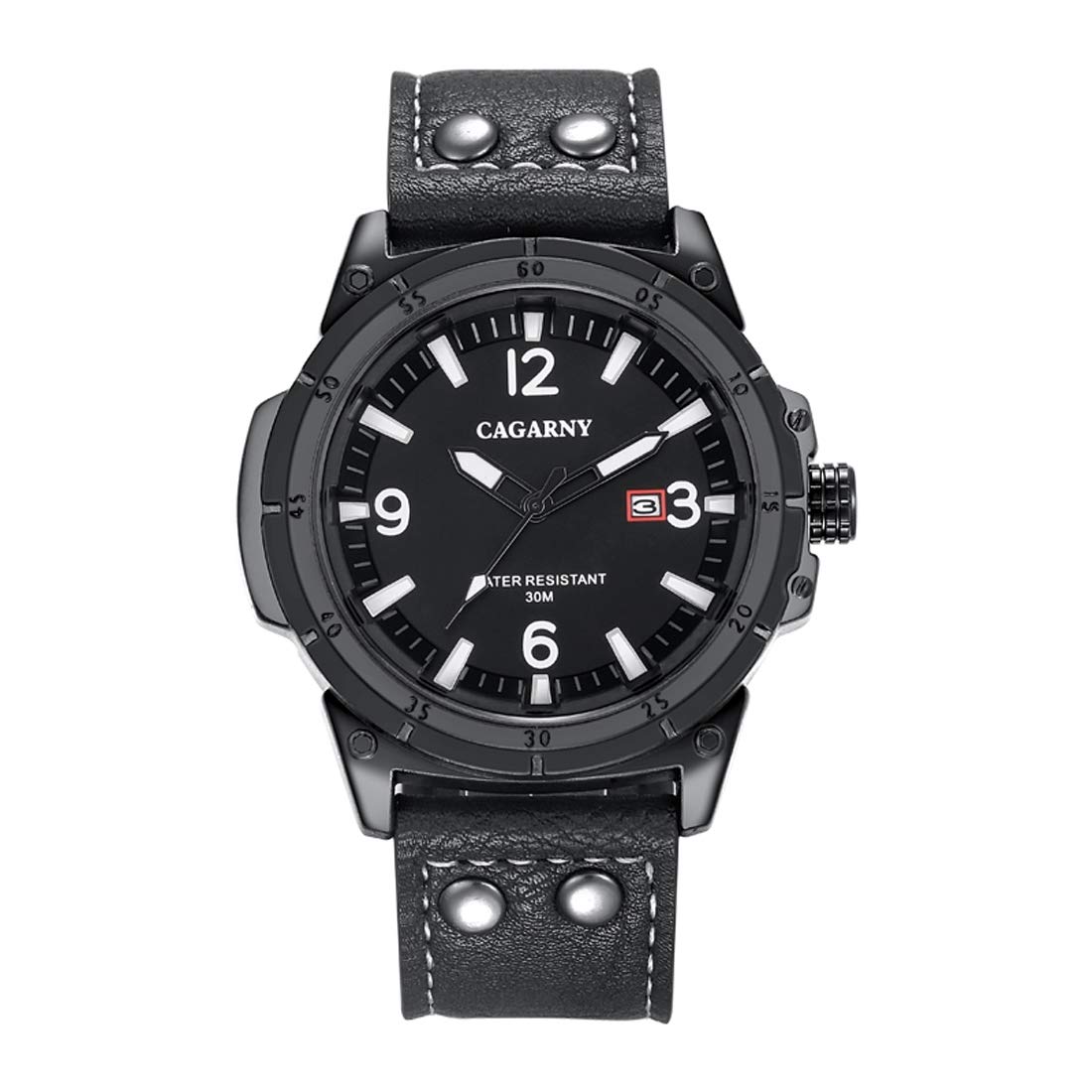 Montre-bracelet LULI 6853 à quartz en cuir et finitions Raincoat